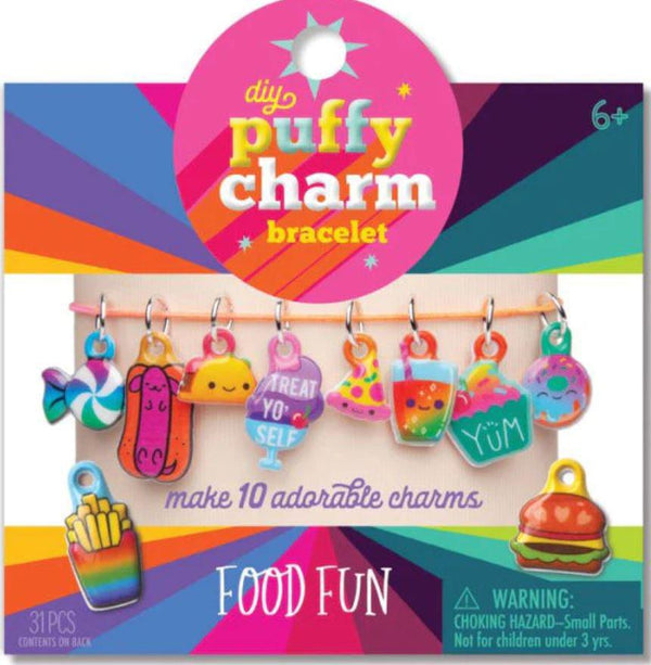 CRAFT-TASTIC® DIY Puffy Charm Bracelet Kit Food Fun