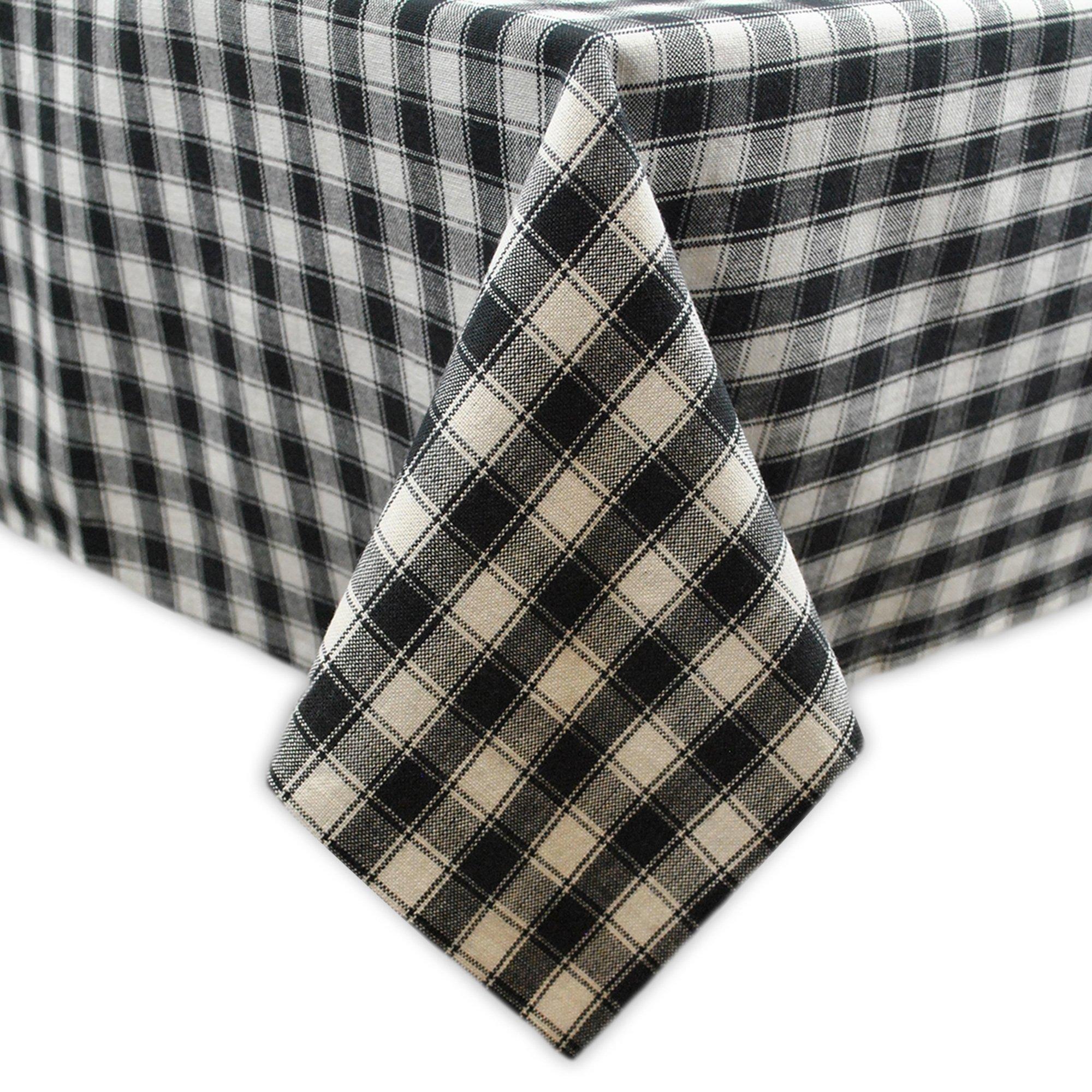 French Check Cotton Tablecloth