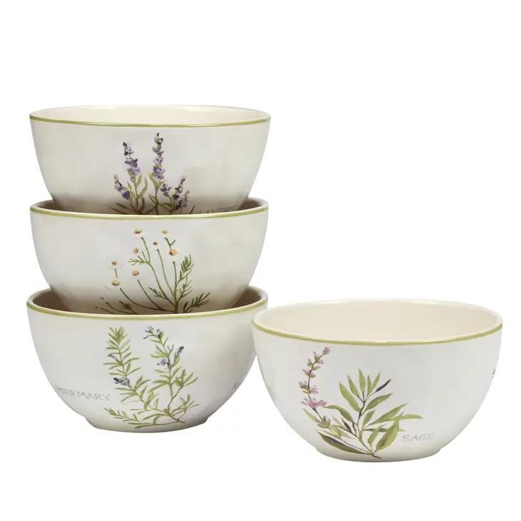 Fresh Herbs Ice Cream Bowl