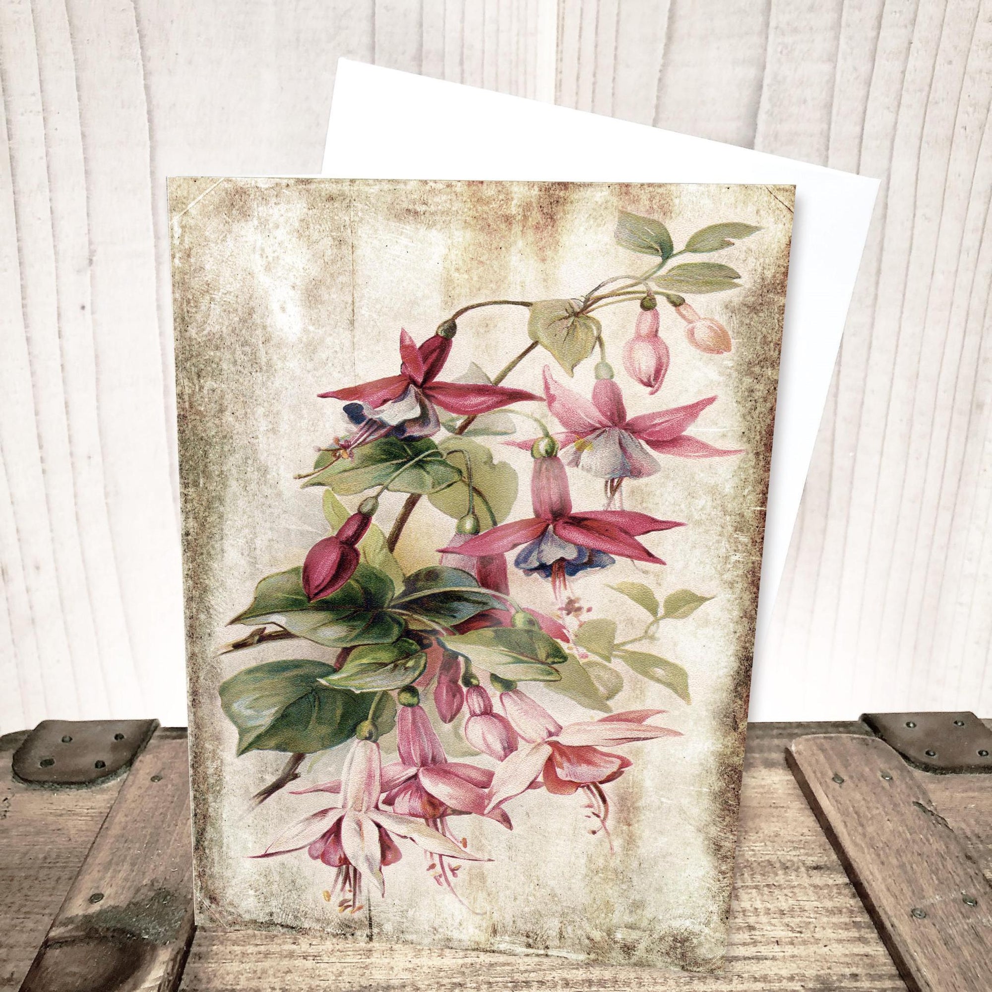 Fuchsia Floral Everyday Card by Yesterday's Best