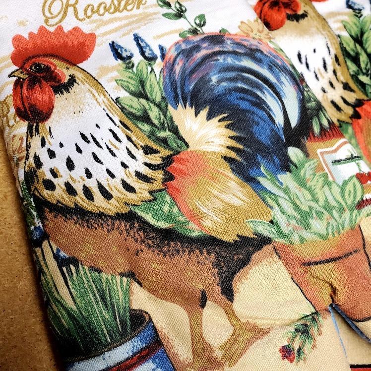 Garden Rooster Kitchen Linens