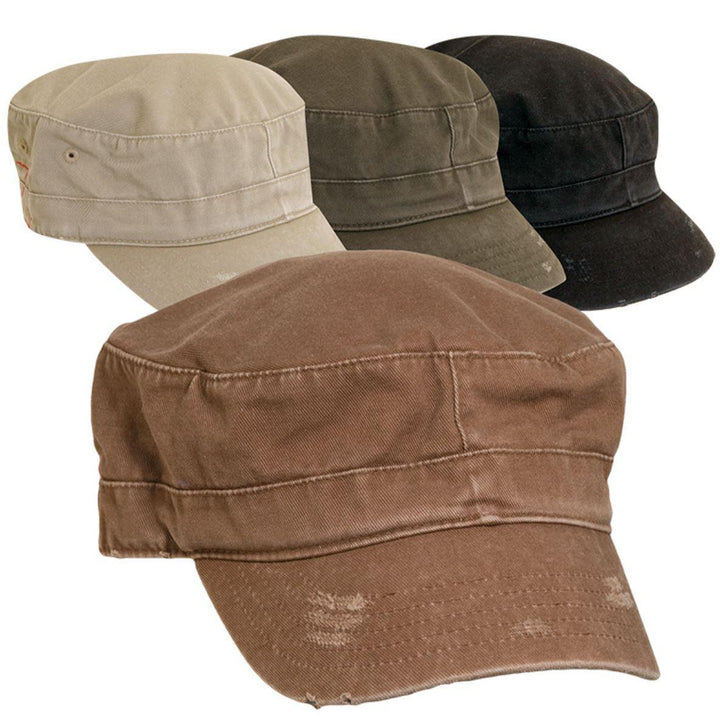 Garment Washed Twill Cadet Cap | Basswood