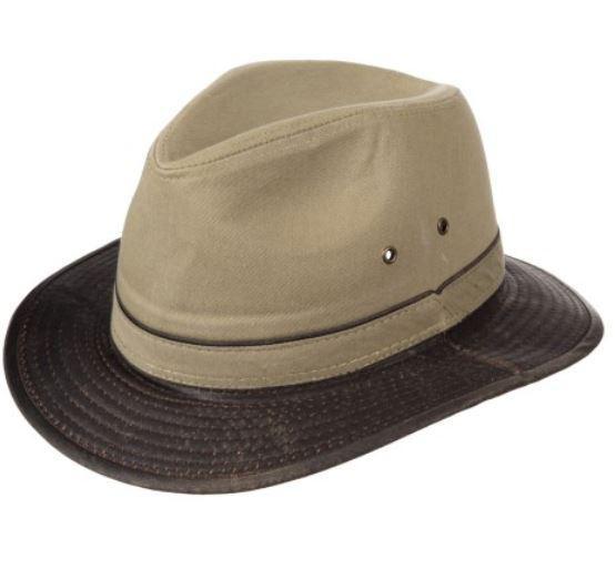 Garment-Washed Twill Safari Hat |Khaki