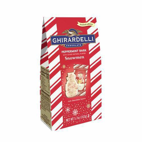 Ghirardelli Peppermint Bark Snowmen