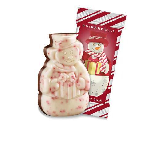 Ghirardelli Peppermint Bark Snowmen