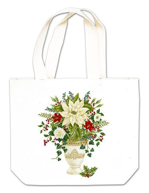 Gift Tote | Poinsettia, Holly, & Ivy Vase