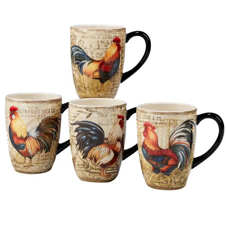 Gilded Rooster Mug