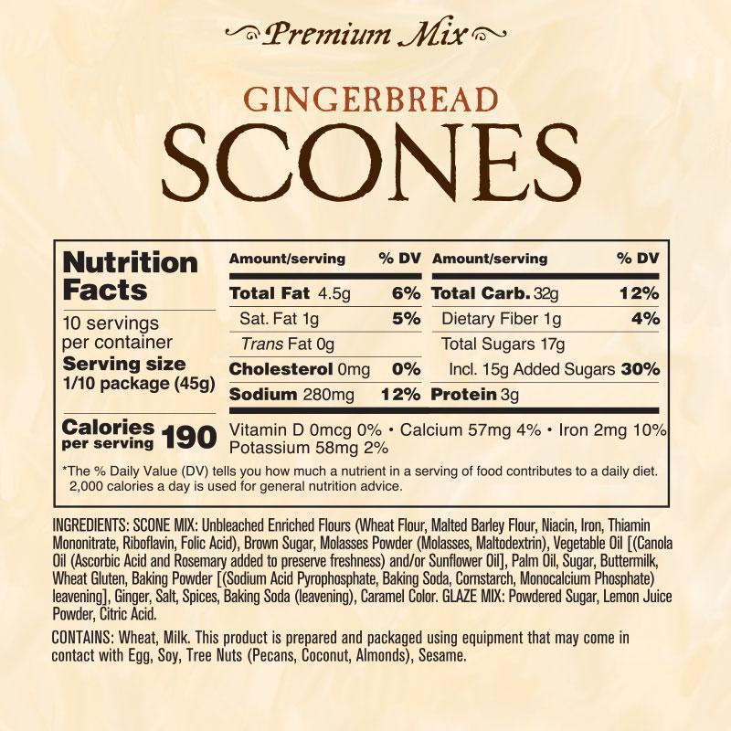 Gingerbread Premium Scone Mix