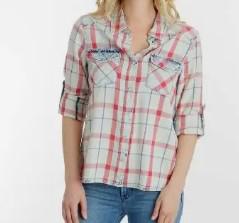 Given Kale Plaid Button Up Shirt | Vintage Americana