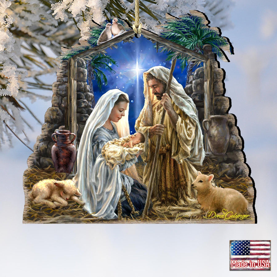 Glory to God Inspirational Keepsake Decorative Christmas Ornament
