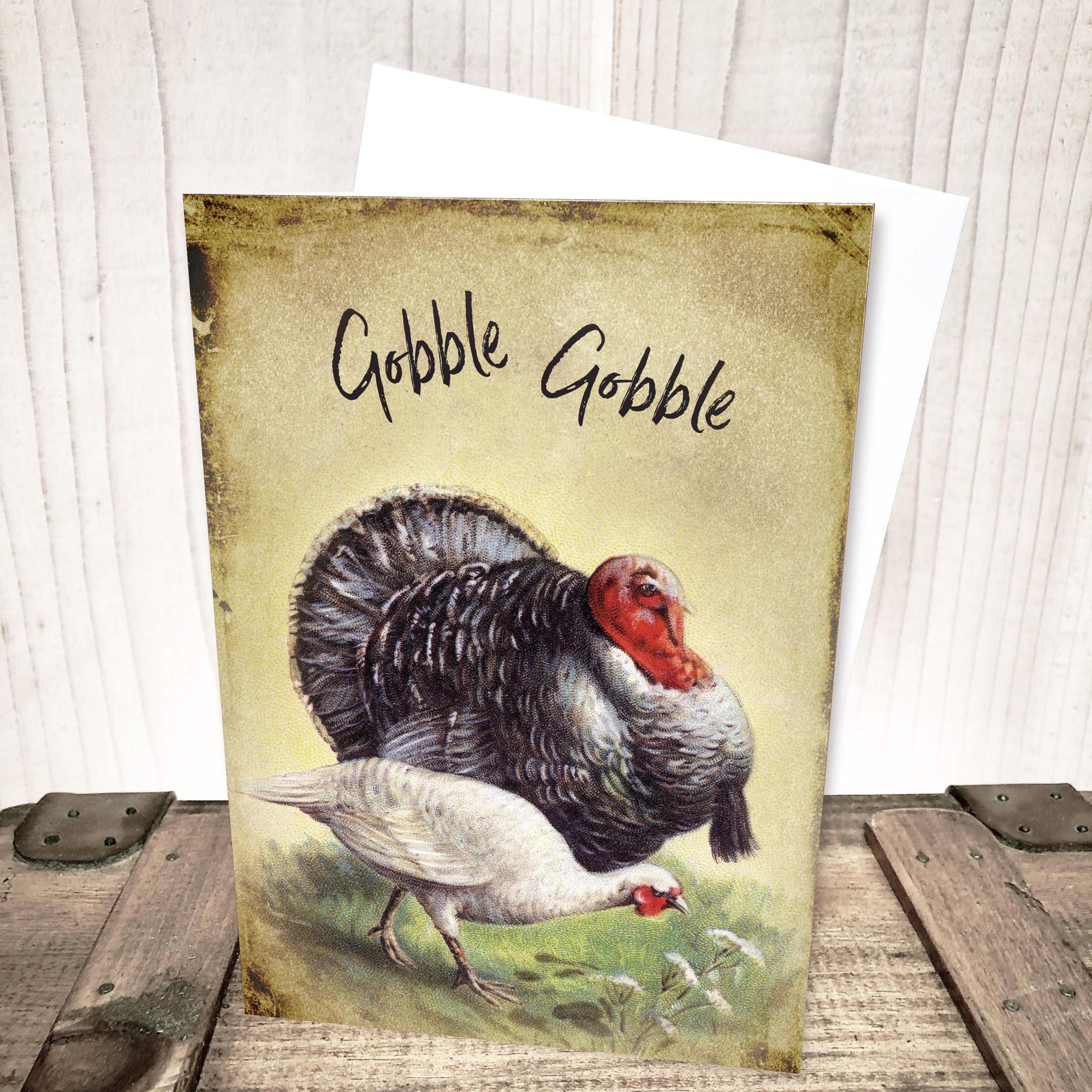 Gobble Gobble Thanksgiving Card by Yesterday's Best