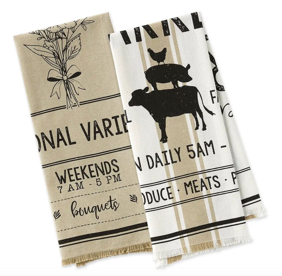 Going to the Market Dishtowels by Design Imports