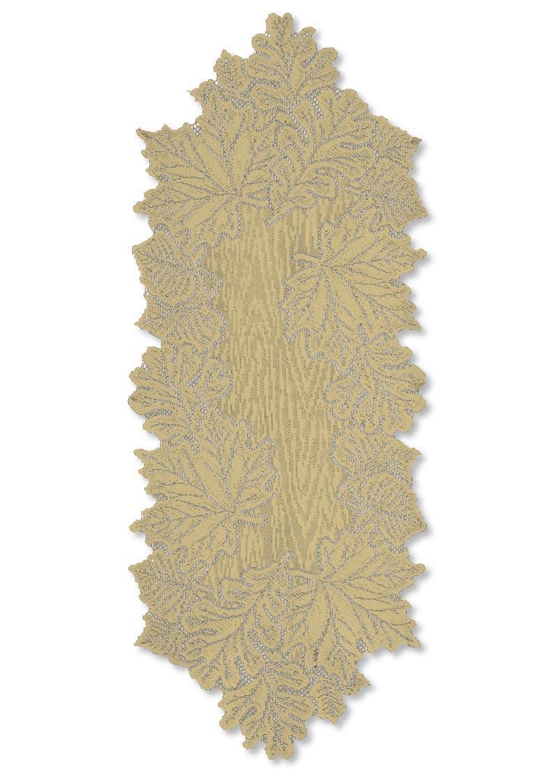 Heritage Lace Fall Leaves Table Runner | Medium Goldenrod