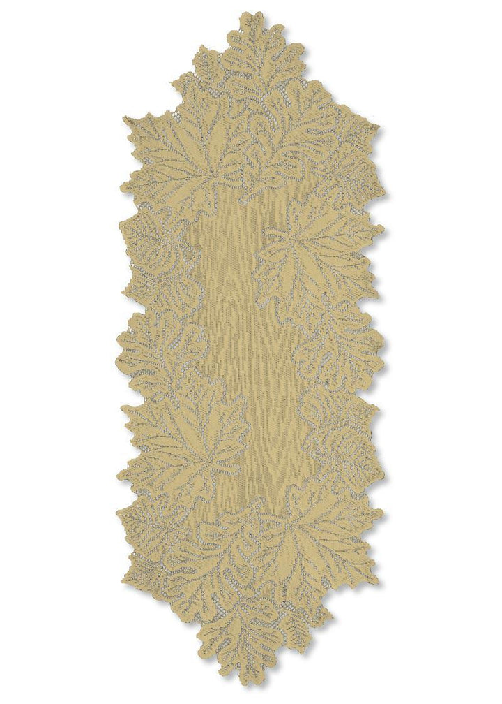 Heritage Lace Fall Leaves Table Runner | Medium Goldenrod