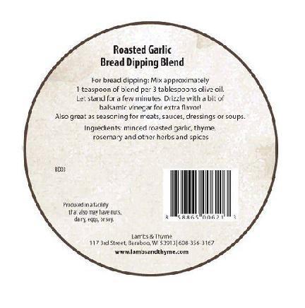 Gourmet Bread Dipping Seasoning | Roasted Garlic