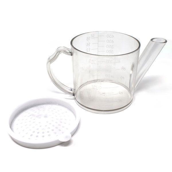 Gravy Fat Separator with Strainer 1 3/4 cup