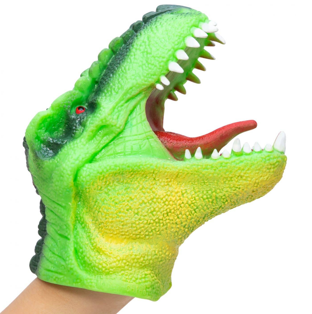 Dinosaur Hand Puppet Green