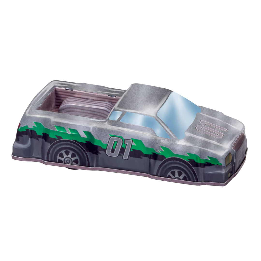 Rev-Up Racers Tin Trucks Green & Silver 1