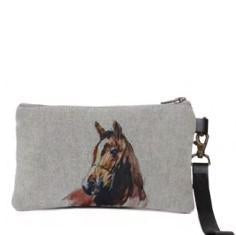 Cott N Curls Wristlet | Brown Horse Grey