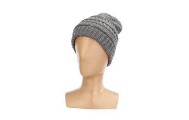 Ponytail Knit Cap Grey