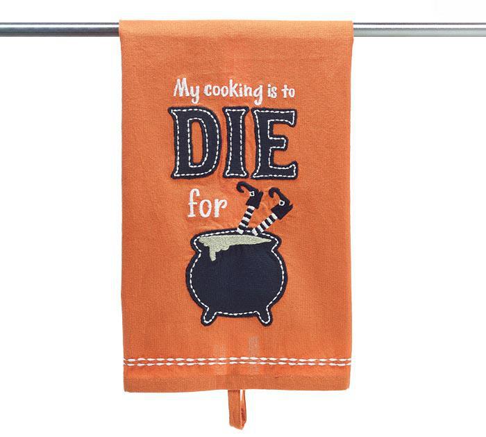 Halloween Tea Towel | My Cooking Is To Die For