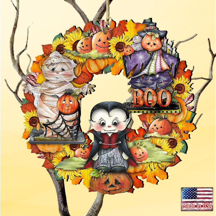 Halloween Wreath Keepsake Decorative Halloween Ornament