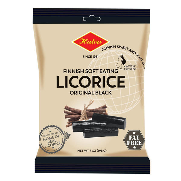 Halva Sweet Soft Finnish Black Licorice
