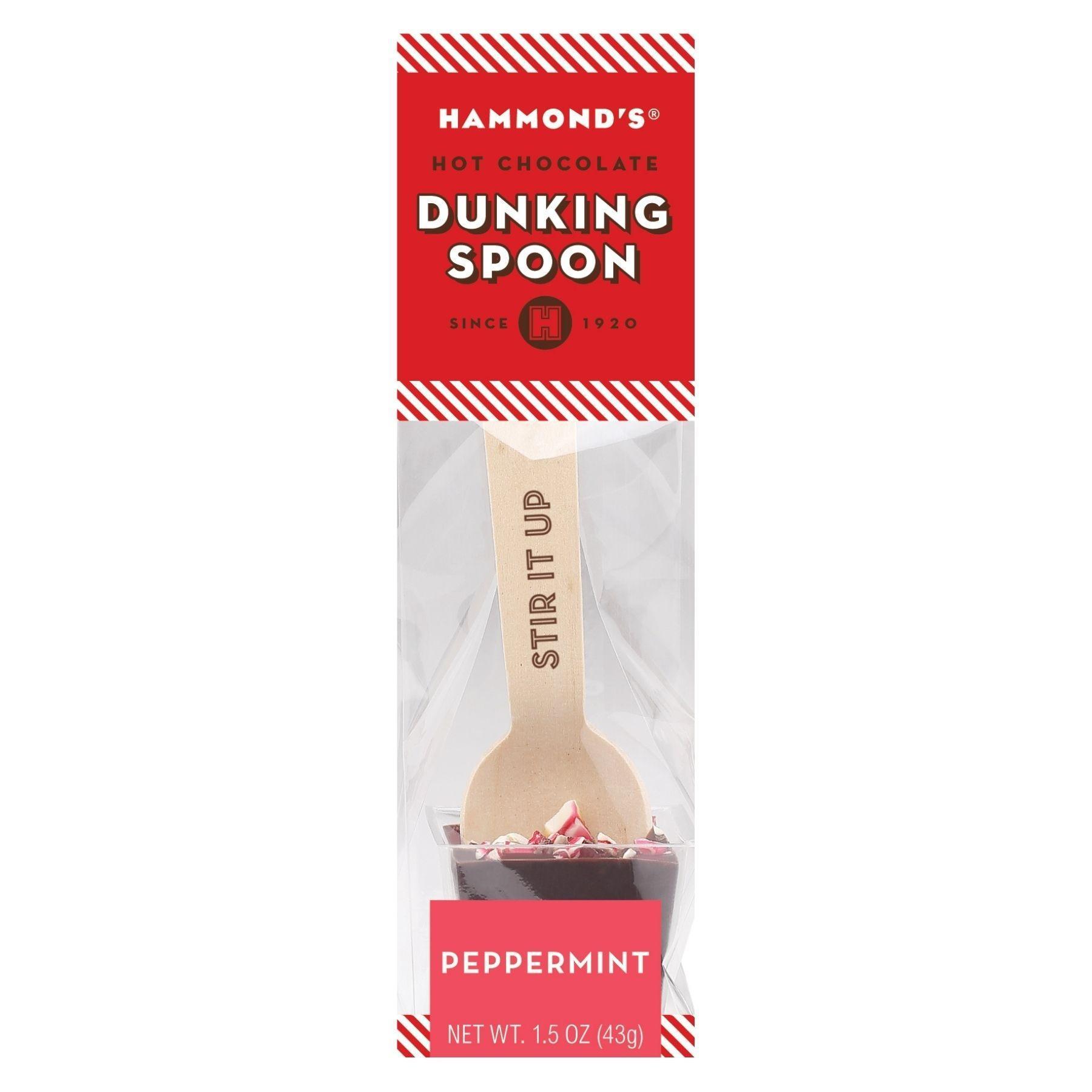 Hammond's Candies Peppermint Dark Hot Chocolate Dunking Spoon