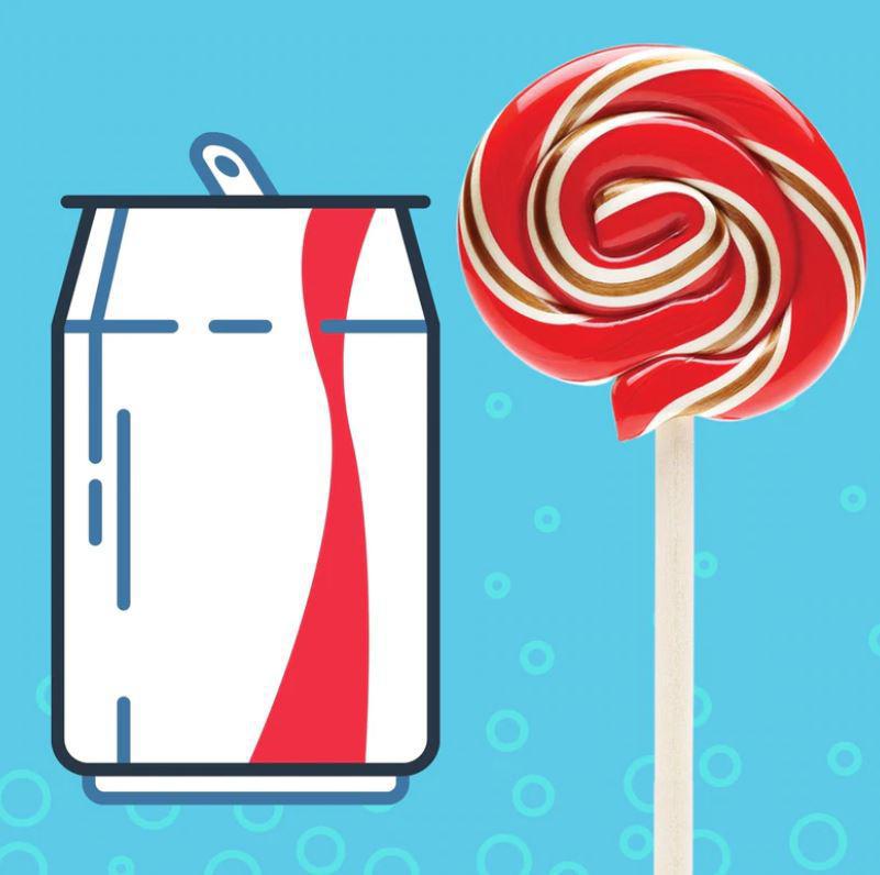 Hammond's Cherry Cola Lollipop