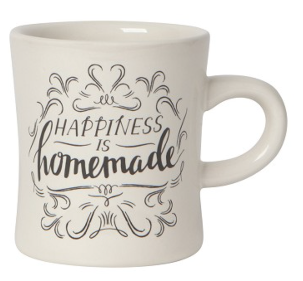 Happiness is Homemade Diner Mugs Happiness is Homemade