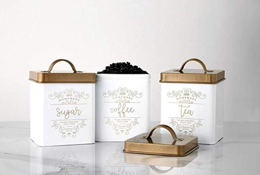 Harper Gold Metal Canister