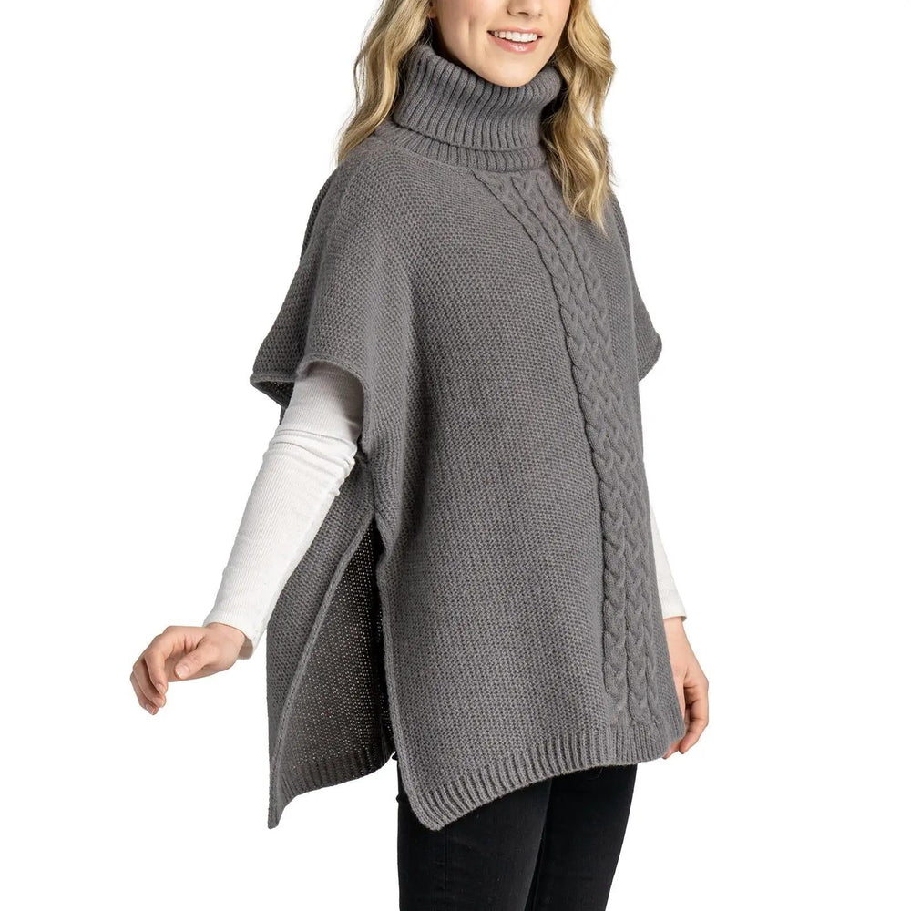 Jack & Missy Park City Poncho Heather Grey