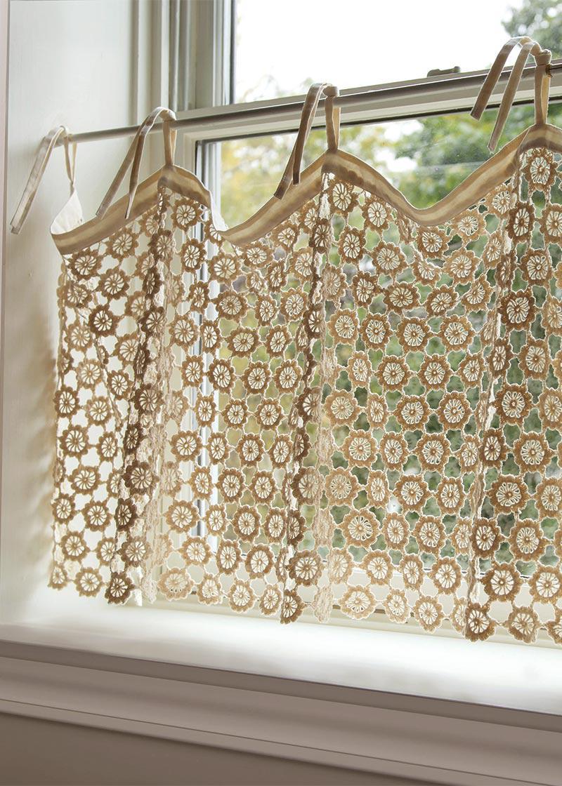 Heritage Lace Curtains | Crochet Envy Pearl Valance