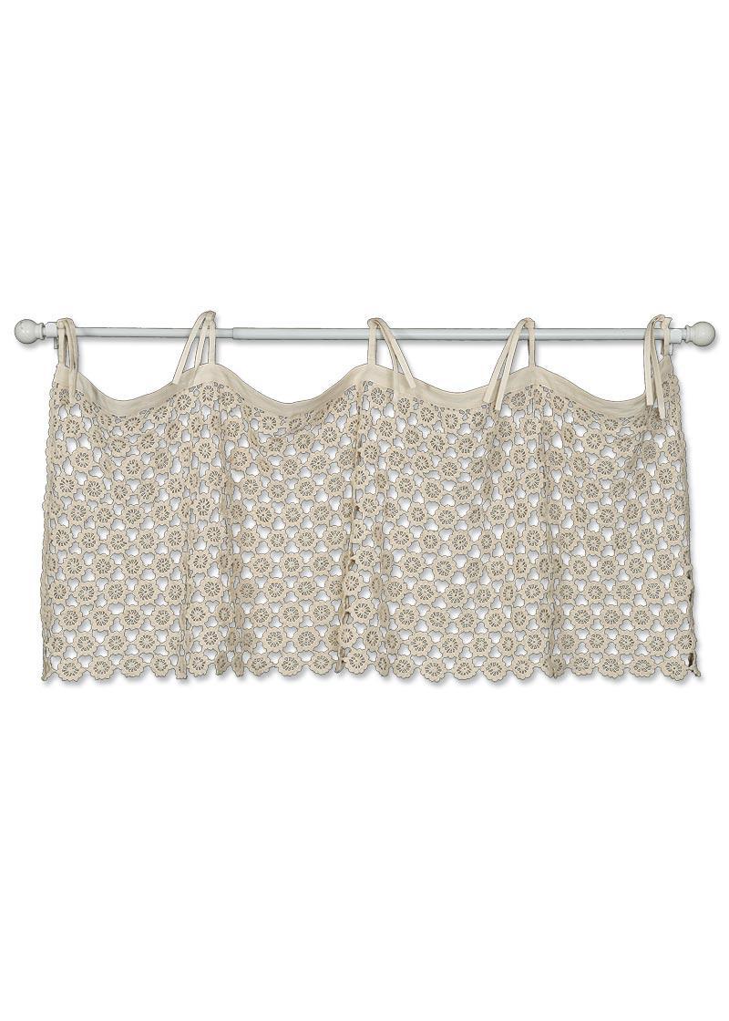 Heritage Lace Curtains | Crochet Envy Pearl Valance