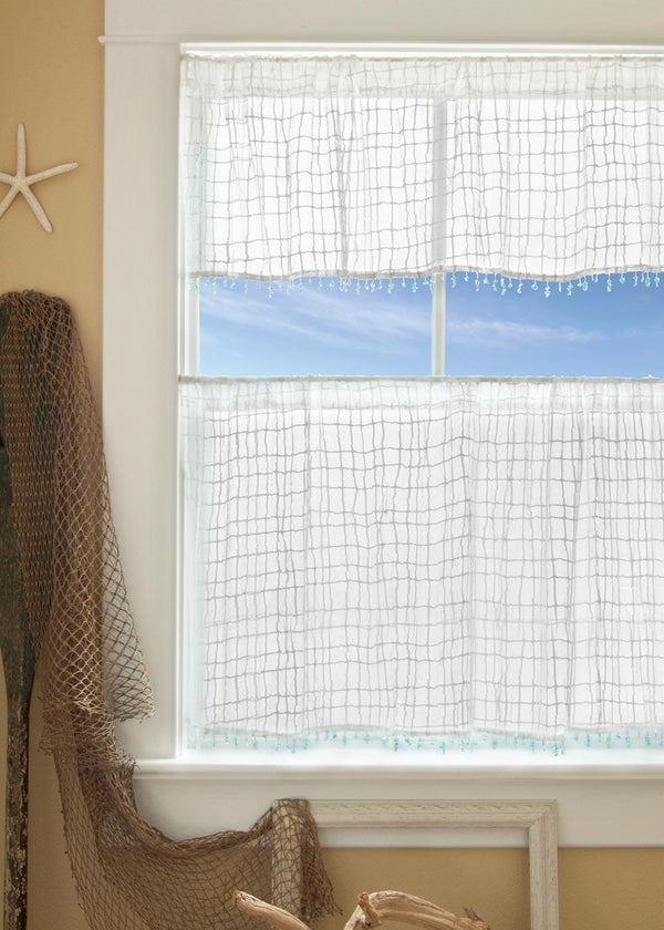 Heritage Lace Curtains | Seacoast Valance with Trim