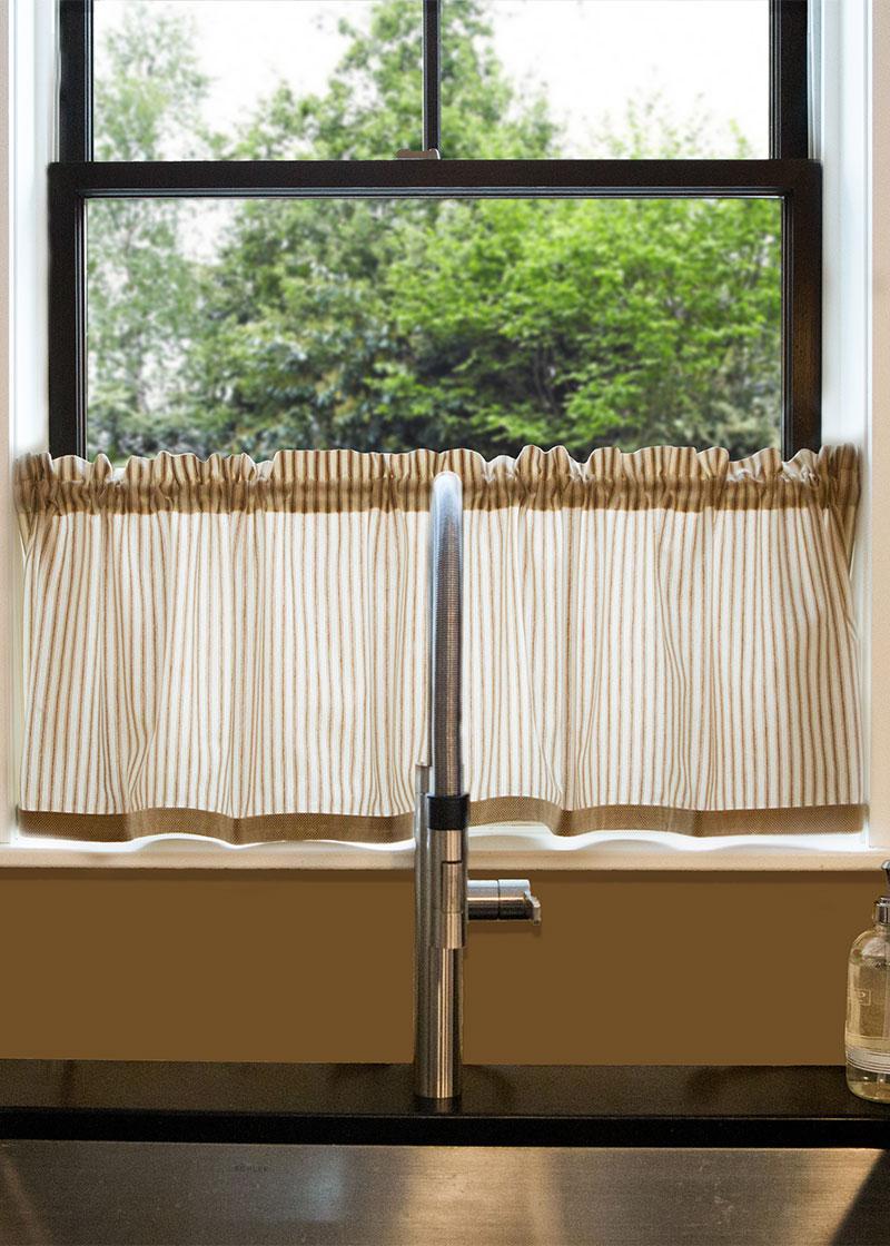Heritage Lace Curtains | Ticking Valance