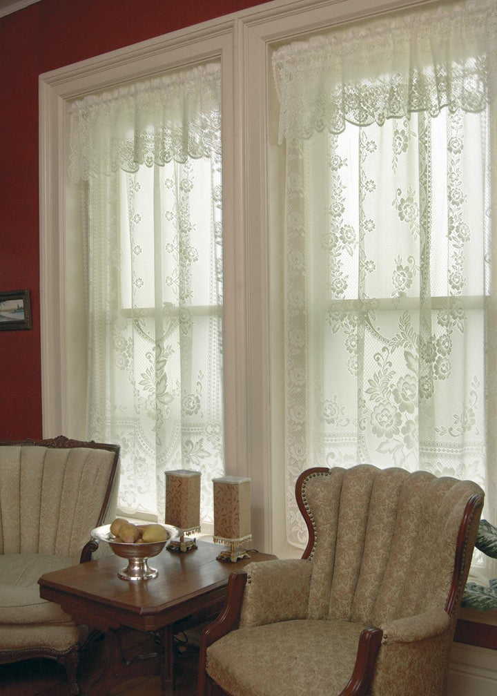 Heritage Lace Curtains | Victorian Rose Valance