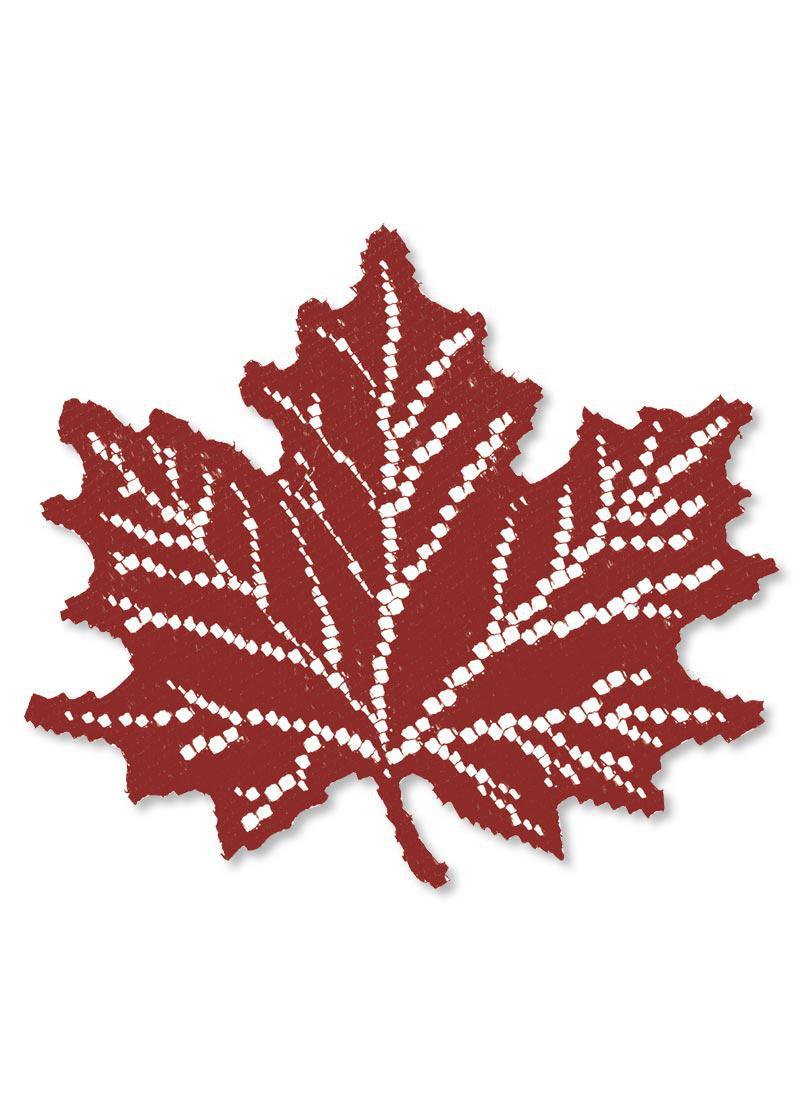 Heritage Lace Fall Doily | Maple Leaf