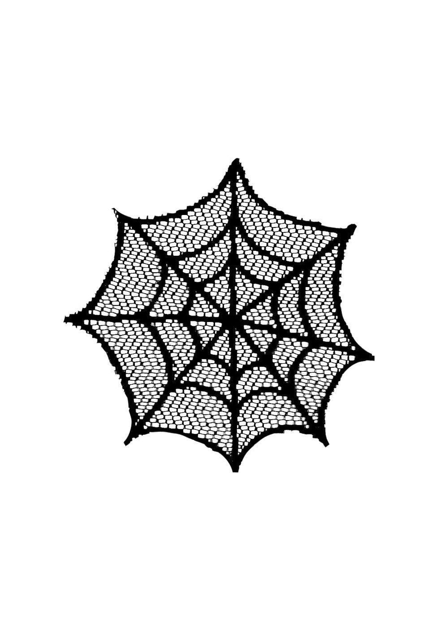 Heritage Lace Halloween Doily | Spider Web 6"