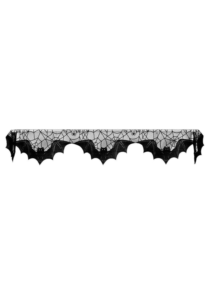 Heritage Lace Halloween Mantle Scarf | Bats!