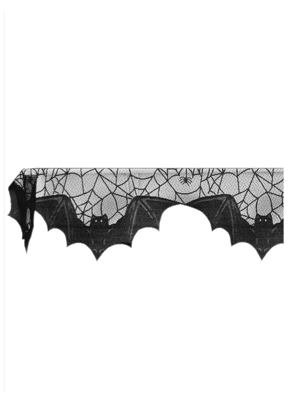 Heritage Lace Halloween Mantle Scarf | Bats!
