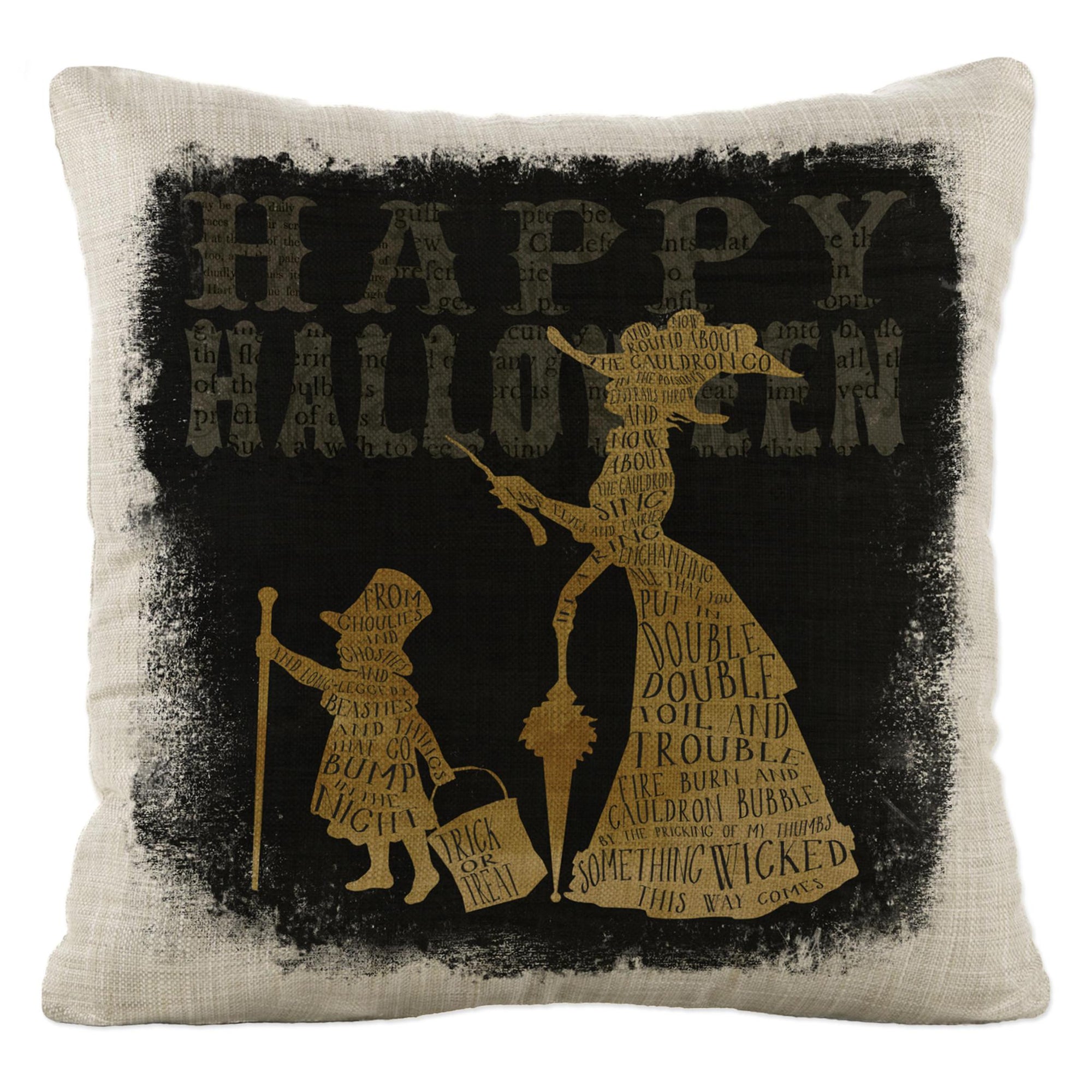 Heritage Lace Halloween Pillow | Happy Halloween