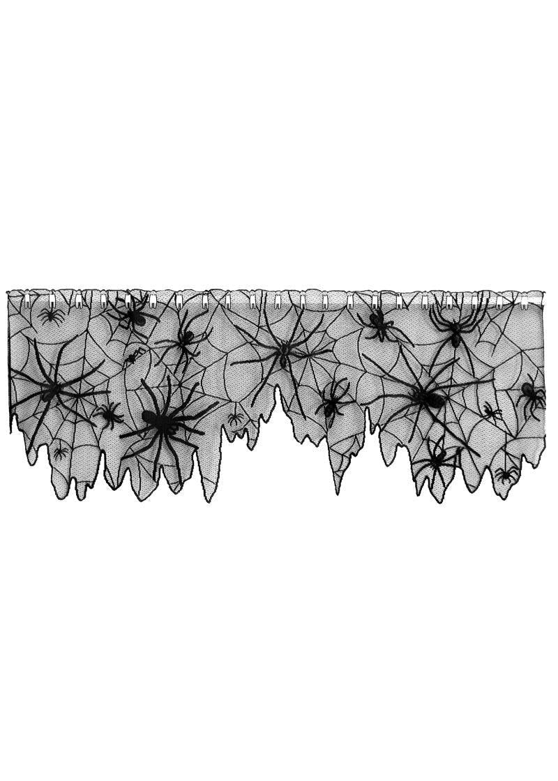 Heritage Lace Halloween Valance | Creepy Crawly