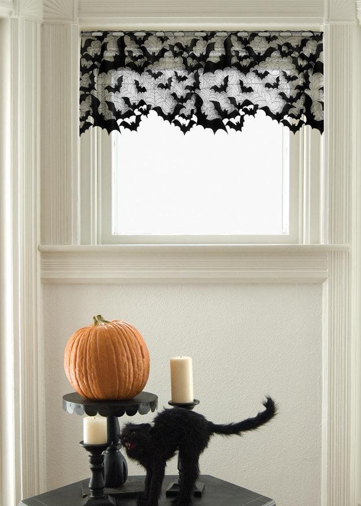 Heritage Lace Halloween Valance | Going Batty