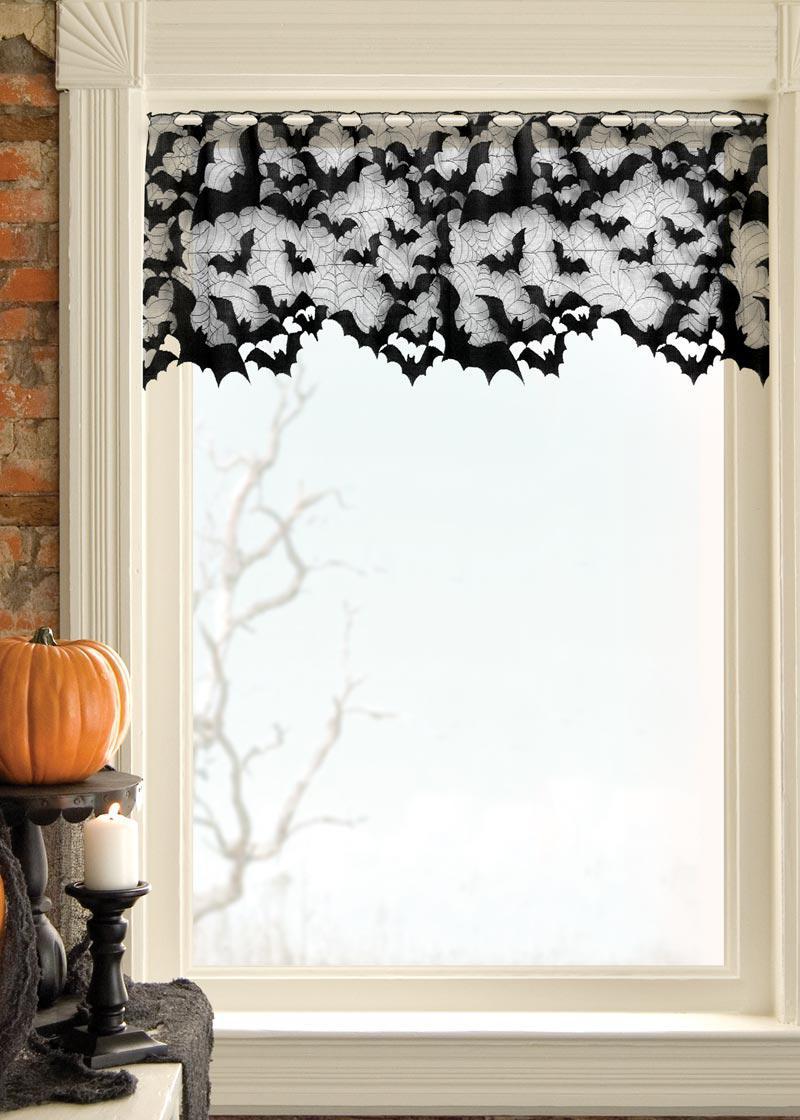 Heritage Lace Halloween Valance | Going Batty