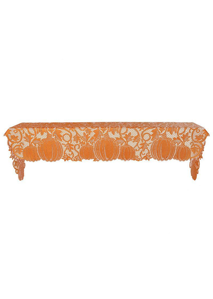Heritage Lace Harvest Mantle Scarf | Pumpkin Vine