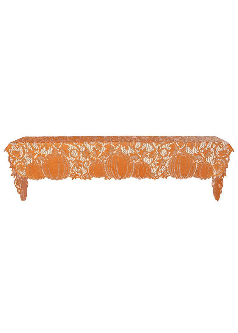Heritage Lace Harvest Mantle Scarf | Pumpkin Vine