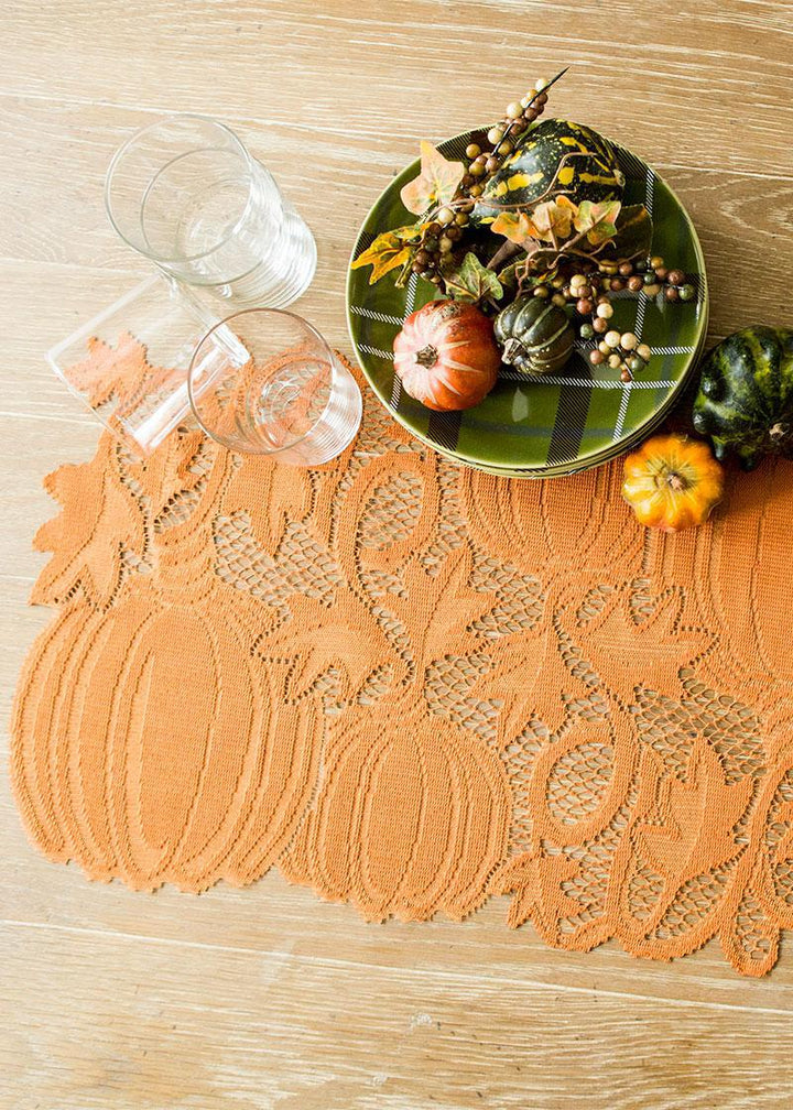 Heritage Lace Harvest Table Runner | Pumpkin Vine
