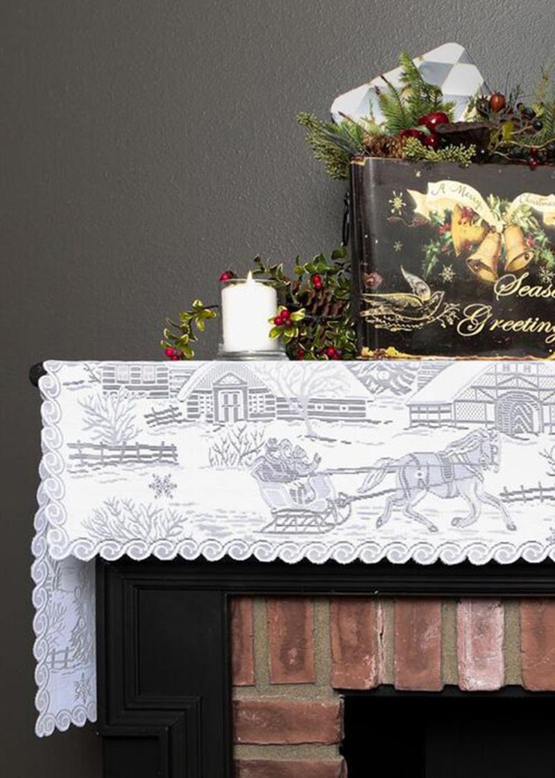 Heritage Lace Winter Mantle Scarf | Sleigh Ride