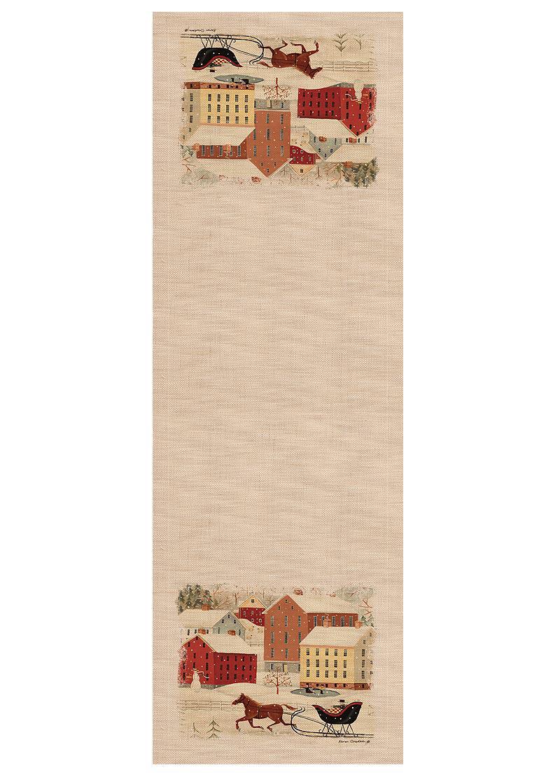 Heritage Lace Winter Table Runner | Sleigh Ride